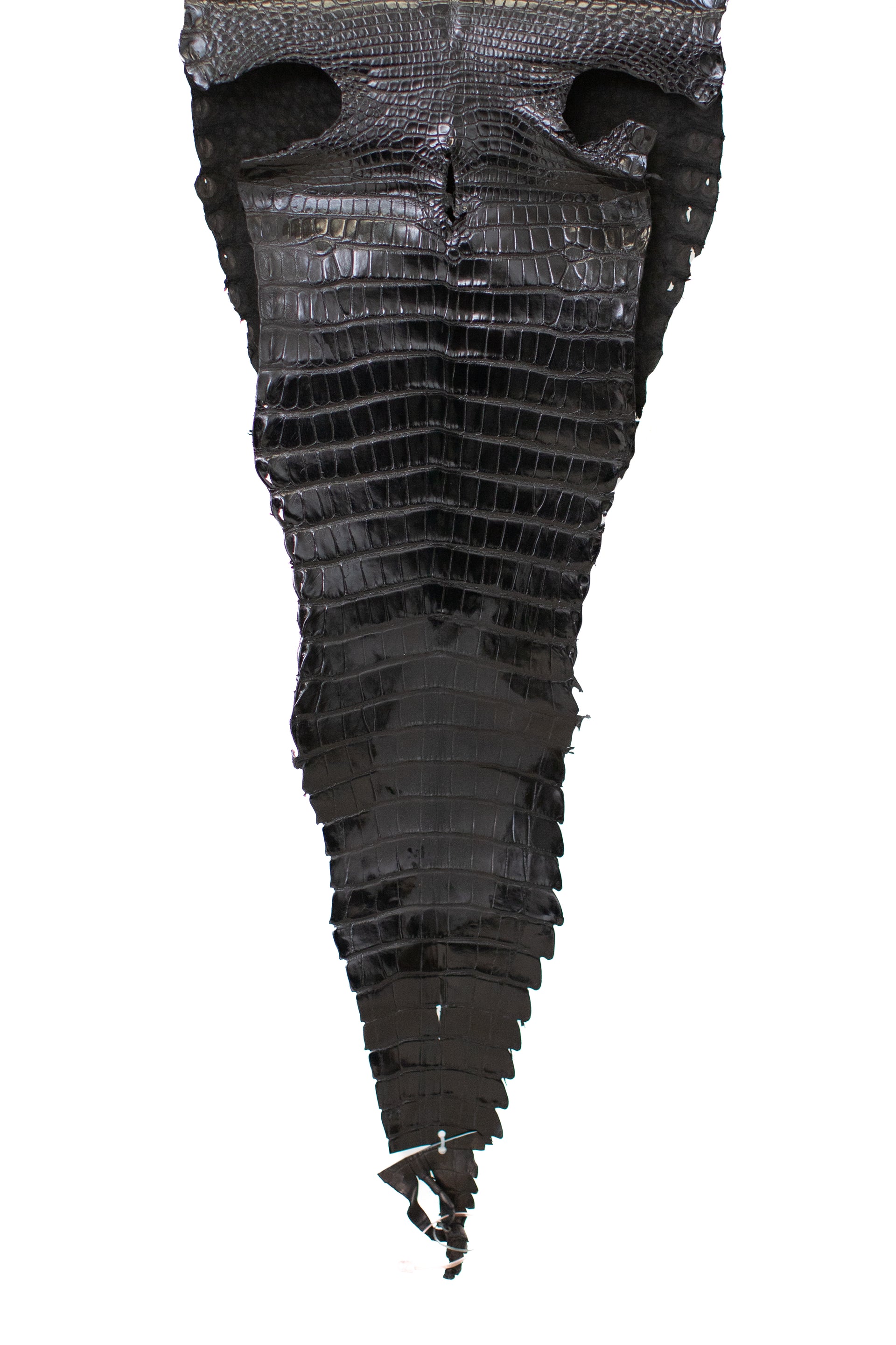 39 cm Grade 1/2 Black Millennium Farm Raised American Alligator Leather - Tag: LA18-0267485
