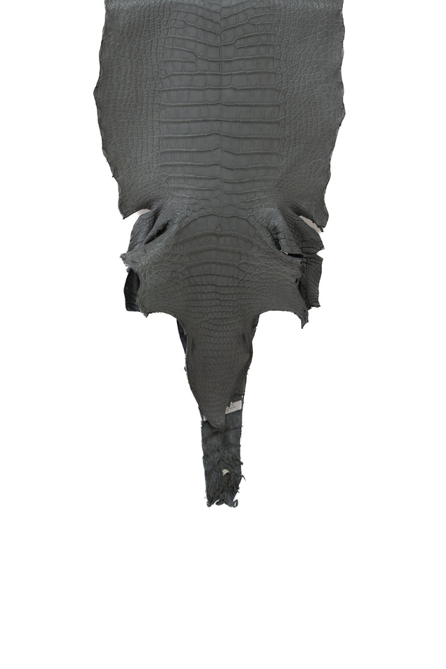 43 cm Grade 2/3 Serpentine Matte Wild American Alligator Leather - Tag: LA17-0037710