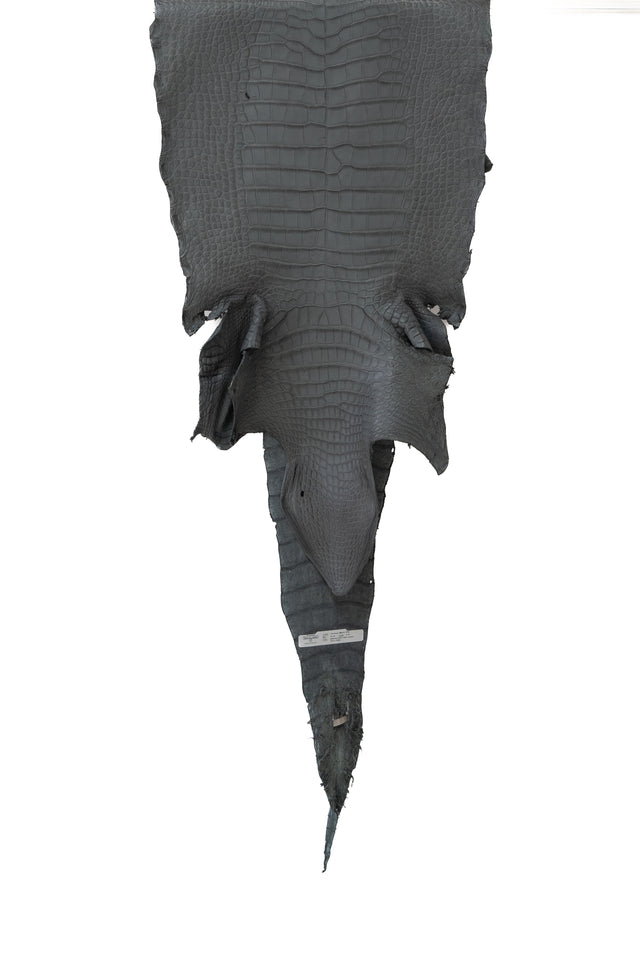 44 cm Grade 2/3 Serpentine Matte Wild American Alligator Leather - Tag: LA17-0010511