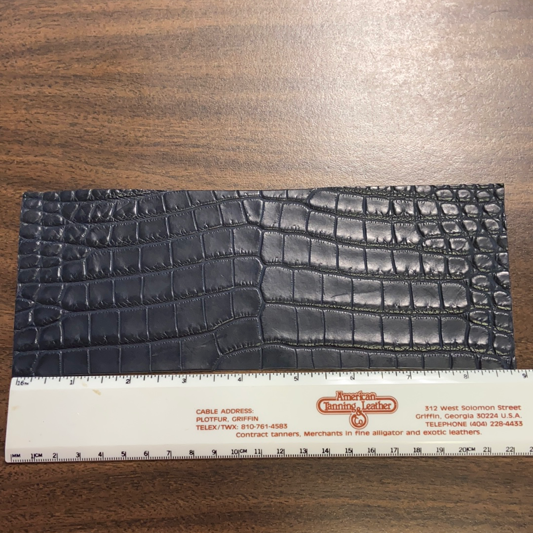 Belly Cut Nile Crocodile Leather Wallet Pre Cut Panel