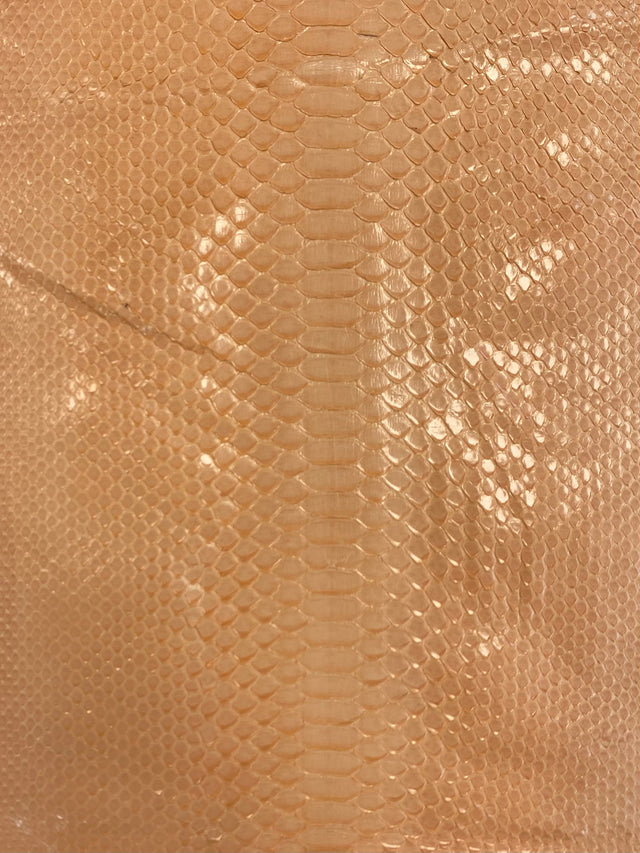 1.5 M Back Cut Peach Glazed Python Leather